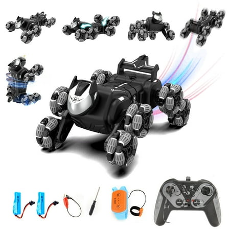 Trendix Remote Control Robot Dog Gesture Sensing 360-Degree Spins And Drifts All-terrain RC Stunt Dog Car Toy 2.4GHz Remote Control Car 8-Wheels Drive Smart Mechanical Dog