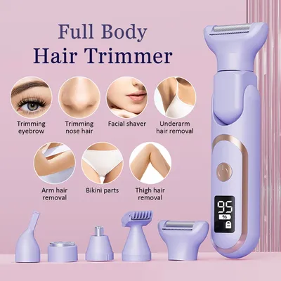 Electric Razor Woman Shaver Painless Women Mustache Epilator Leg Bikini Body Hair Trimmer for Women