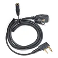 Cavo di trasferimento per auricolare audio femmina universale da 2 pin a 3,5 mm con microfono PTT