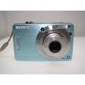 Sony Cyber-Shot DSC-W55 Fotocamera digitale compatta da 7,2 MP colore blu con caricabatteria USB e batteria + scheda di memoria - Testata e funzionant