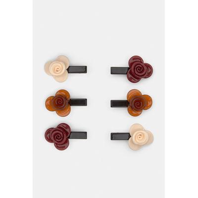 6-Pack Of Flower Hair Clips