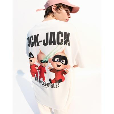 Bershka Short Sleeve The Incredibles T-Shirt Women S White