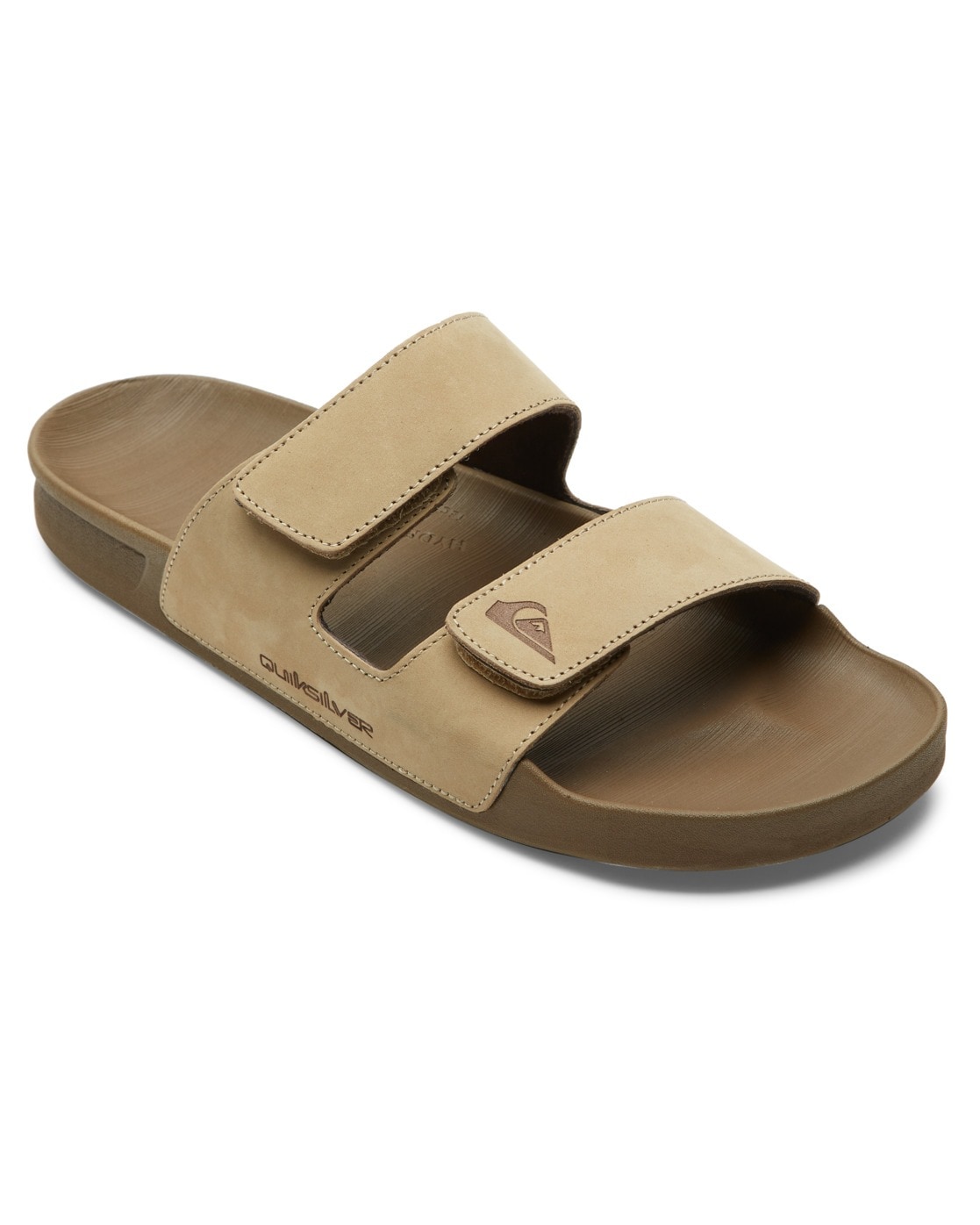 Sandale QUIKSILVER "Rivi Nubuck", Damen, Gr. 7,5(37,5), beige (tan 1), Lederobermaterial / Textil-Futter / TPR-Sohle, Schuhe Sandale