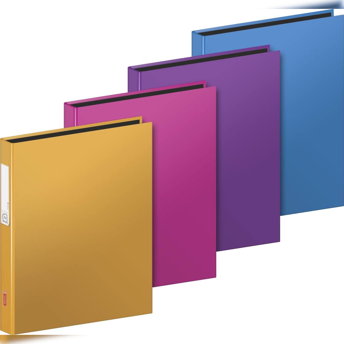 Brunnen Ringbuch Trend A5 2 Ringe 18mm farbig sortiert Packung mit 12 Stück Image