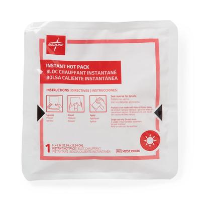 Medline Instant Hot Pack, 6" x 6", 24/CS (MDS139008)