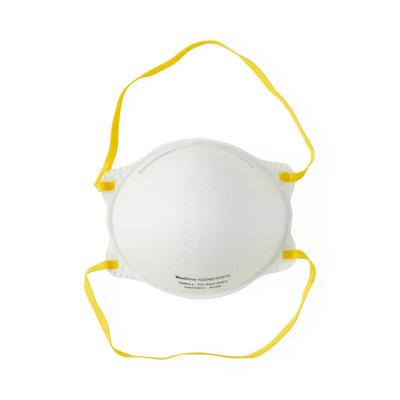 Medline Cone-Style Surgical N95 Respirator Mask, Small Size, White, 240/CS (NON24507A)
