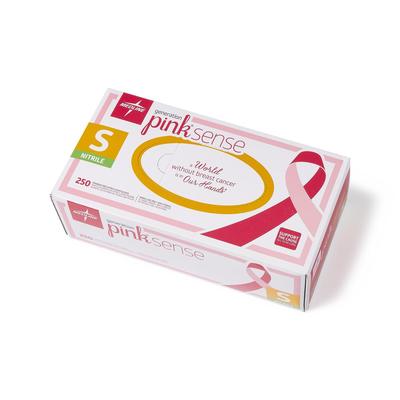 Medline Generation Pink Sense Powder-Free Nitrile Exam Gloves, Size S, 2500/CS (PINK2584)