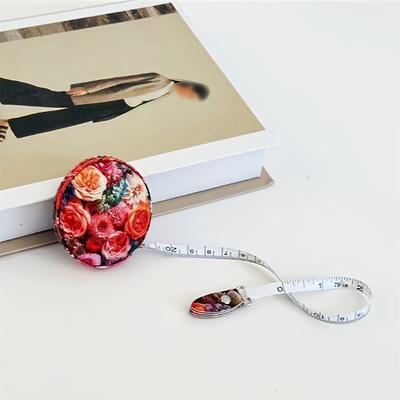 TEMU Portable Tape Measure Oil Painting Style Small Ruler Soft Ruler To Measure Of The Body Mini Leather Tape Measure Clothing Leather Ruler Image