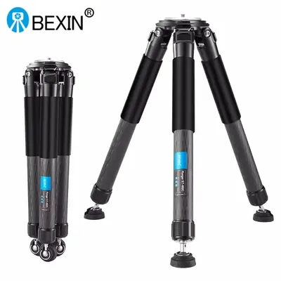 BEXIN ST402C Compact Carbon Fiber Tripod 40mm Tube Professional Travel Tripod Monopod for DSLR Camera Max Load 40KG