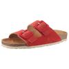 Pantolette VERBENAS "Randell Velour", Damen, Gr. 40, rot, Veloursleder, klassisch, Schuhe, Sommerschuh, Schlappen, Hausschuh, Urlaubschuh mit Softfußbett