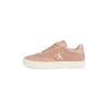 Sneaker CALVIN KLEIN JEANS "CLASSIC CUPSOLE LOW MIX MG WN", Damen, Gr. 36, rot (apricot), Textil, Leder, Lederimitat, sportlich, Schuhe, Schnürschuh, Freizeitschuh, Halbschuh mit Logoschriftzug seitlich