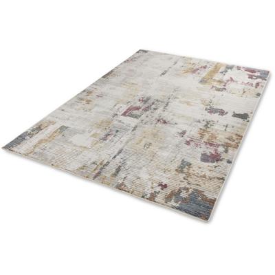 Teppich ASTRA "Calea 241", bunt, B:200cm H:6mm L:285cm, Kunstfaser, Teppiche, Kurzflor mit Fransen, Hoch Tief Struktur, Wohnzimmer Image