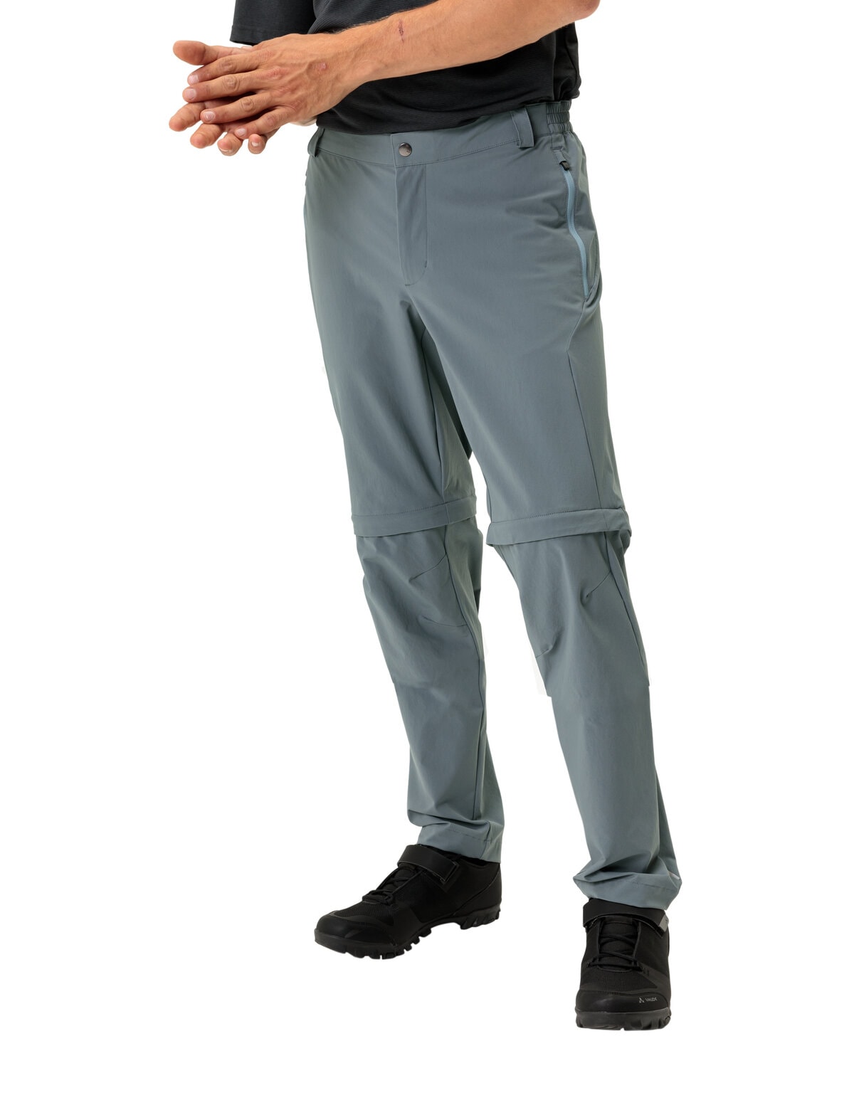 Fahrradhose VAUDE "MEN'S YARAS ZO PANTS", Gr. L, N-Gr, heron, Obermaterial: 89% Polyamid, 11% Elasthan, Hosen Image