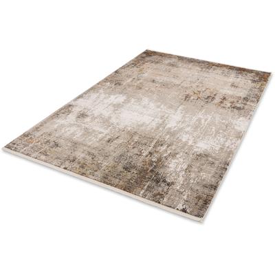 Teppich ASTRA "Gravina 241", grau (grau, beige), B:200cm H:8mm L:290cm, Viskose, Teppiche, seidiger Schimmer durch Viskose, Hoch Tief Struktur, Wohnzimmer Image