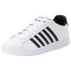Sneaker K-SWISS "COURT TIEBREAK II", Gr. 43, schwarz-weiß (weiß, schwarz, weiß), Leder, sportlich, Schuhe