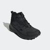 Wanderschuh ADIDAS TERREX, Gr. 43, schwarz (core schwarz, core schwarz, grau four), Leder, Textil, sportlich, Schuhe