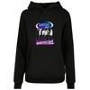 Kapuzenpullover MERCHCODE "Merchcode Ladies Backstreet Boys - Backstreets Back Basic Hoody", Damen, Gr. M, schwarz, 50% Baumwolle, 50% Polyester, mehrfarbig, casual, normal, ohne Ausschnitt, Langarm, Pullover