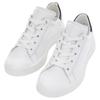 Sneaker ARA "ROM", Damen, Gr. 6 (39), weiß, dunkelbau, Glattleder, kontrastfarbene Details, sportlich, Schuhe, Schnürschuh, Retro Sneaker, Komfortschuh in Bequemweite G (= weit)
