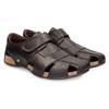 Klettschuh PANAMA JACK "Fletcher", Herren, Gr. 43, braun (dunkelbraun), Nappaleder, vintage, casual, Schuhe, Sandale, Slipper, Sommerschuh mit komfortablem Fußbett