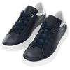 Sneaker ARA "ROM", Damen, Gr. 9 (43), blau (nachtblau, weiß), Glattleder, kontrastfarbene Details, sportlich, Schuhe, Schnürschuh, Retro Sneaker, Komfortschuh in Bequemweite G (= weit)
