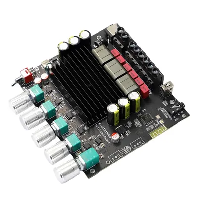 Neue ST21PRO Bluetooth Digital Audio Power Verstärker Bord 2,1 Kanal 100Wx2 + 200W Subwoofer TPA3221 Übertrifft 3116 Image