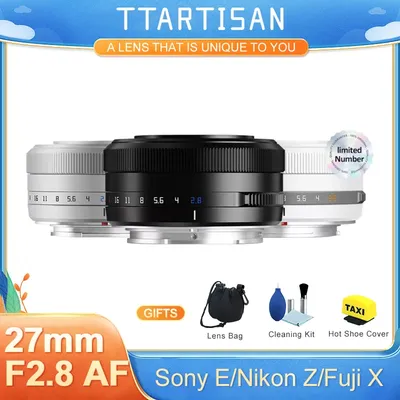 TTArtisan APS-C Autofokus 27 mm F2,8 Objektiv mit großer Blende für Fuji X Mount XF Kamera XE4 XT30 XA5 XS10 XM5 XT4 XT3 X-PRO1 XH1