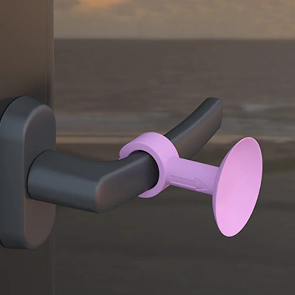 Silikon Anti-Kollision Tür Stopper Saugnapf Typ Türgriff Abdeckung Stille Schutz Pad Wand Schutz Türklinke Stoßstange