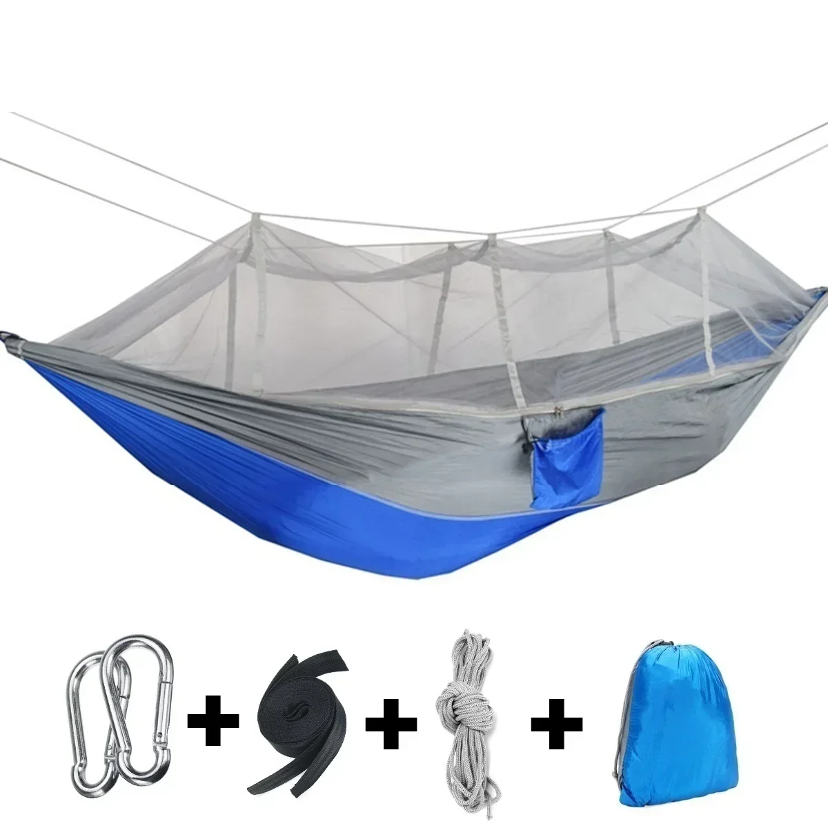 Ultraleichte Fallschirm Hängematte Jagd Moskitonetz Doppel Person Camping Freizeit Hamak Drop-versand Outdoor Möbel Hängematte