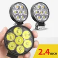 Super Mini 2.4 '' Led luce da lavoro fuoristrada 7 led Auto Camion SUV Faretti ausiliari 4X4 MOTO Fendinebbia