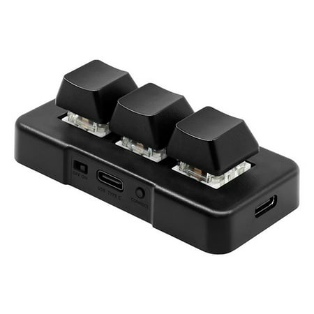 Mini 3 Key Keypad Mechanical Gaming Keyboard Mini Programmable Macro Keypad One Handed Standard Keyboard
