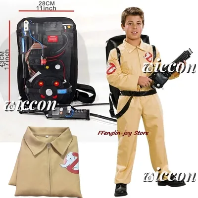 Ghost Busters Cosplay Anime Figure Halloween Costumes for Men Adult Kids Ghost Busters Weaponry