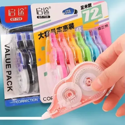Correction Tape White-out Tipex Whiteout Writing Students Kids Study Tools 6 Stuff Tapes Supplies