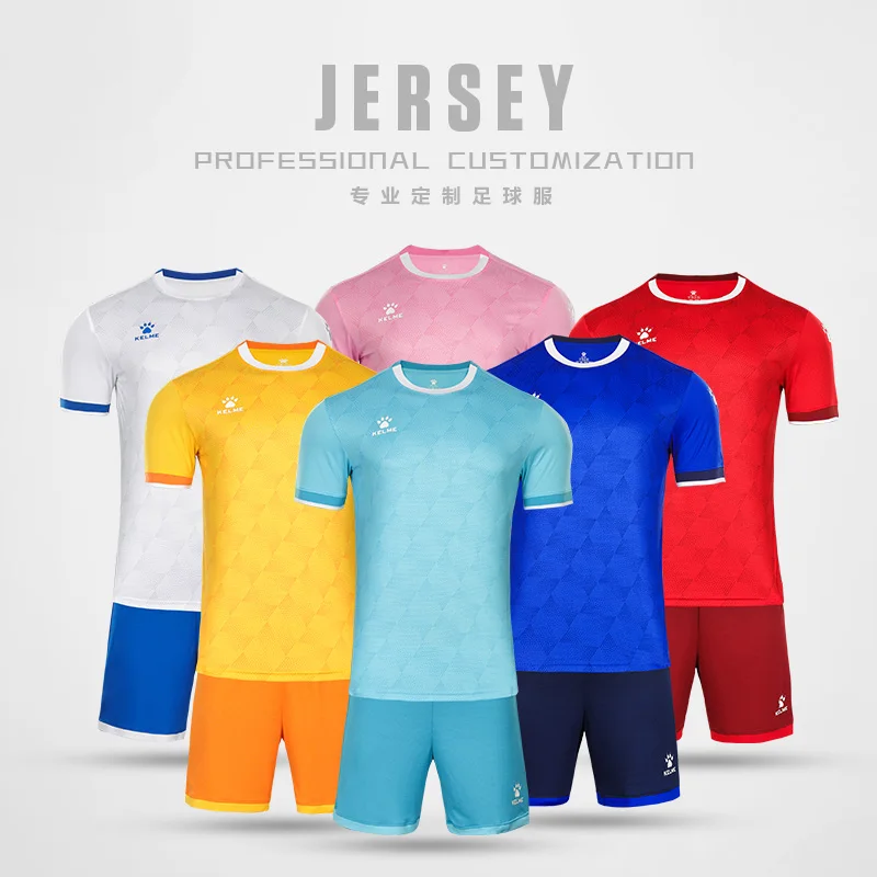 Maillots de football KELME pour hommes, uniformes de football pour enfants, survêtements, vêtements de sport, personnalisation de maillots et shorts d