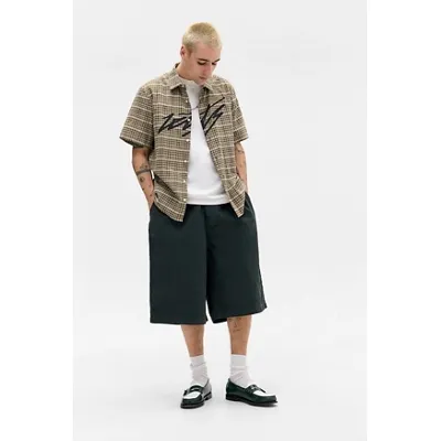 iets frans. Green Poplin Chino Shorts - Green M at Urban Outfitters
