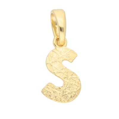Buchstaben-Anhänger ADELIA´S "Damen & Herren 333 Gold Buchstabenanhänger S", gold, Schmuckanhänger, Damen, Gold, für Damen & Herren Image