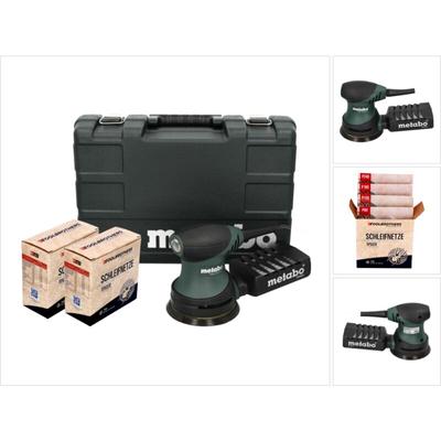 Metabo - fsx 200 Intec Exzenterschleifer 240 w 125 mm + 2x Toolbrothers spider Schleifnetz Set + Image