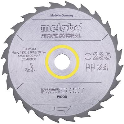 Metabo - Kreissägeblatt Holz Power Cut 235x30 mm 24 wz 20° hw/ct Handkreissägen Image