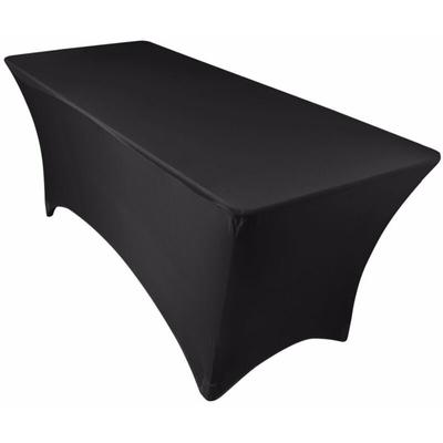 Tischhusse für Klapptisch 183 cm - schwarz, elastische Tischhusse, Tischhusse für Vereine und Image