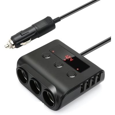 Beijiyi - Autoladegerät, 3 Steckdosen, Zigarettenanzünder, Steckdosenleiste, 24 V/12 v, Image