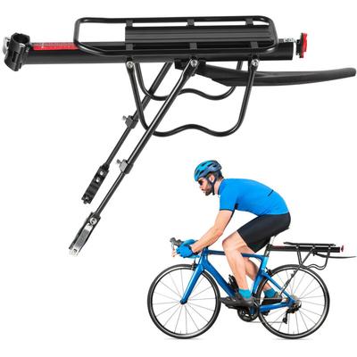 Hengda - Fahrrad Gepäckträger mit 50 kg Tragkraft,Fahrrad-Heckträger, mit Flügelreflektor für Image