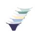 String VIVANCE, Damen, Gr. 40/42, bunt (navy, hellblau, jeansblau, mint, graugrün, gelb, weiß), Single Jersey, Obermaterial: 95% Baumwolle, 5% Elasthan. Spitze: 80% Polyamid, 20% Elasthan, unifarben, körpernah, Unterhosen, mit feiner...