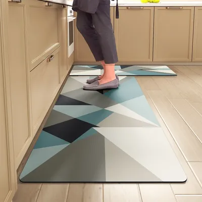 Kitchen Rug Durable Home Entrance Doormat High-end Kitchen Mats for Floor Waterproof House Hold