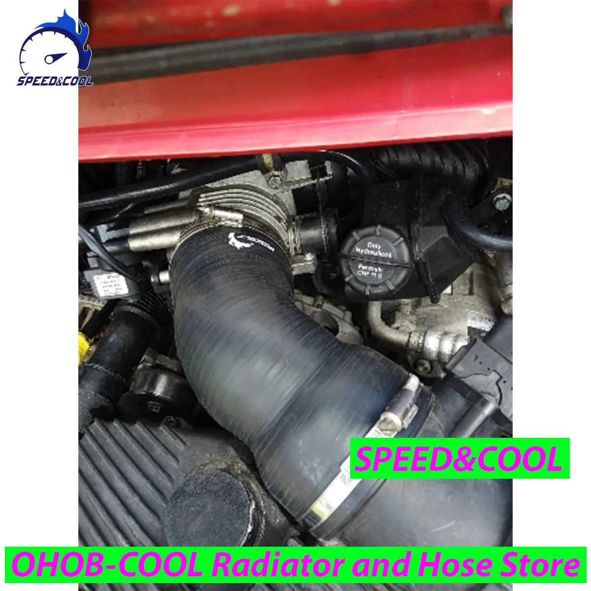 SPEED&COOL Für 1998–2007 Porsche 911 Carerra 996 997 C2 C4 Serie 3,6 l Silikon-Ansaugschlauch-Set, Ansaug-Siliziumrohr Image