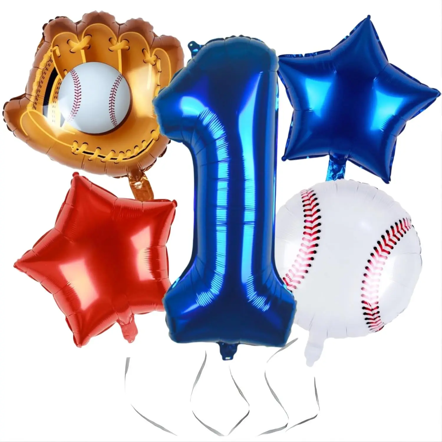Baseball Ballon Party Dekoration Marineblau Aluminium Folie Anzahl Ballon Baseball Party Supplies Baseball Geburtstag Dekoration Image