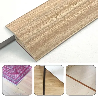 Bodenübergangsstreifen, rutschfeste PVC-Türkantenreduzierer, selbstklebende Türschwellenrampe, Image