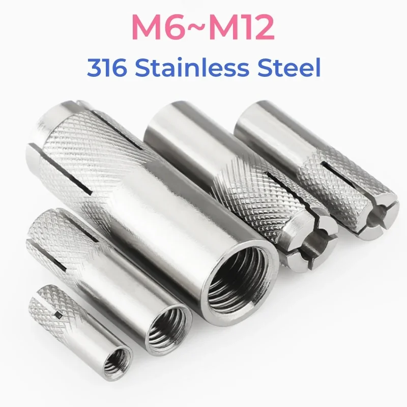 316 Edelstahl Drop-In Expansions anker m6 m8 m10 m12 Expansions schraube Schraub verschluss Bersten Gecko Flat Burst Anker Image