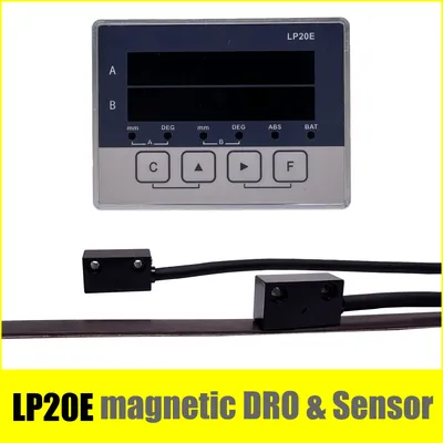 LP20E 2 Axis Digital Display DRO Magnetic Sensor Tape Displacement Readout Scale Position