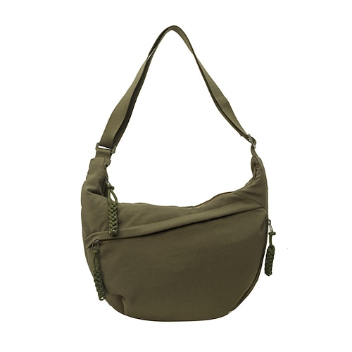 borsa a tracolla leggera per donna – borsa a tracolla casual in nylon impermeabile con tracolla regolabile, design multitasche per viaggi, shopping e uso quotidiano
