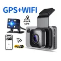 DVR per auto WiFi GPS 1080P Full HD Dash Cam Vista posteriore Telecamera per auto Dashcam Videoregistratore Registratore Accessori per auto Scatola nera