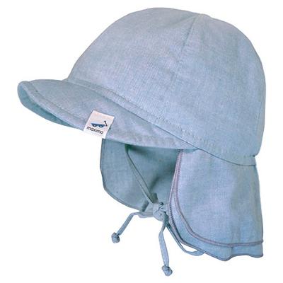 maximo - Baby's Schildmütze Futter Nackenschutz Bindeband - Hut Gr 45 cm grau Image
